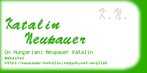 katalin neupauer business card